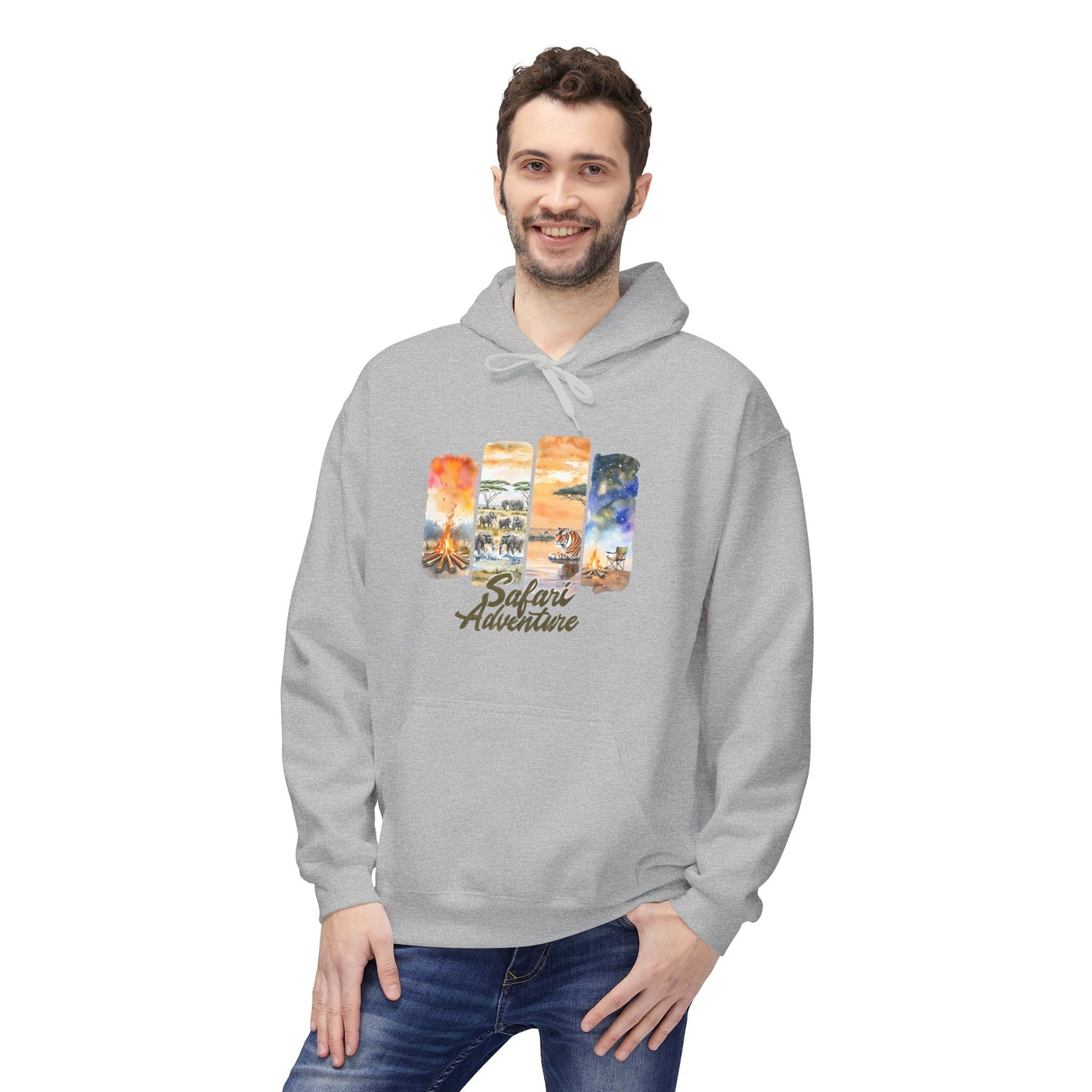 Simon's Safari Adventure Adult Fleece Hoodie