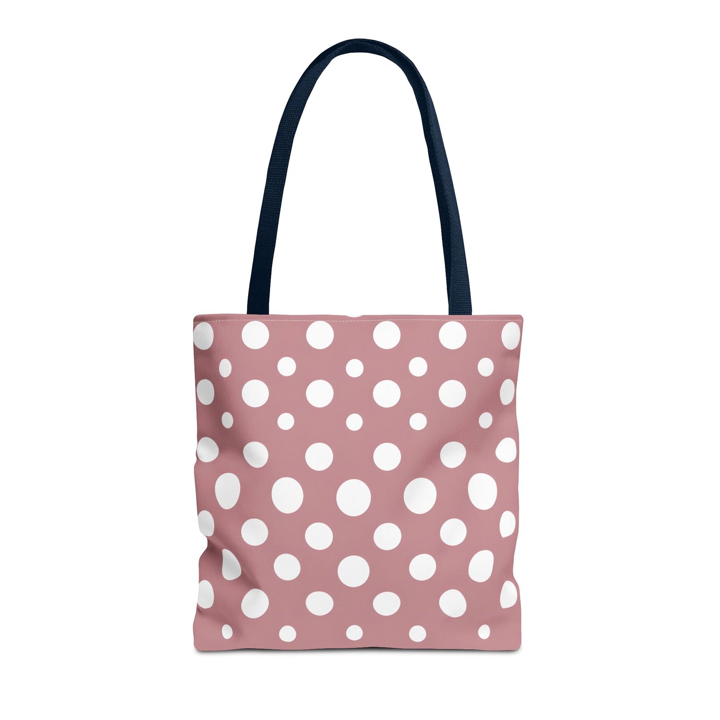 Chic Pink Polka Dot Tote Bag