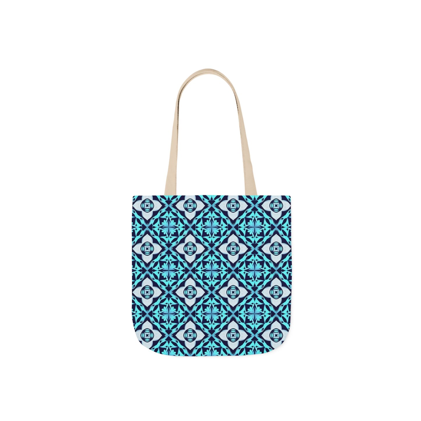 Gaia's Blue Geometric Tote Bag