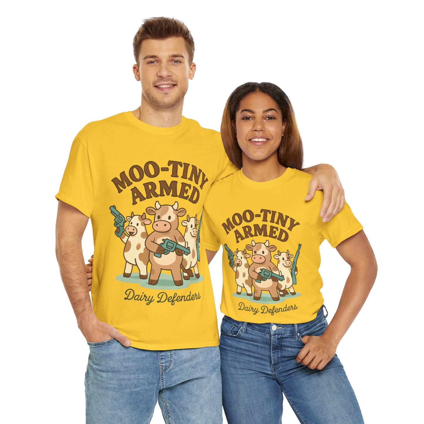 Mason's Moo-tiny Armed Dairy Defenders Adult Shirt