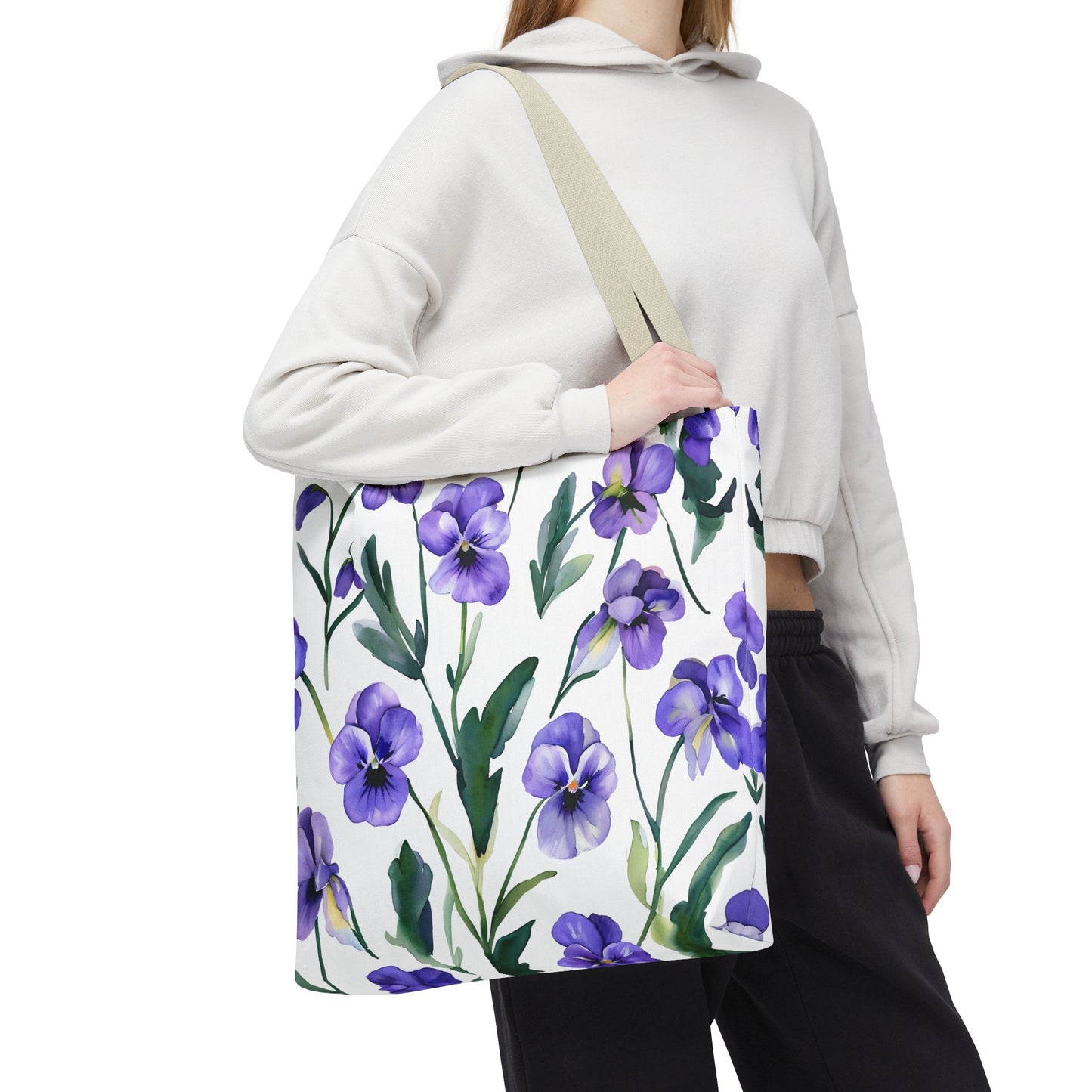 Perry's Pansy Floral Tote Bag
