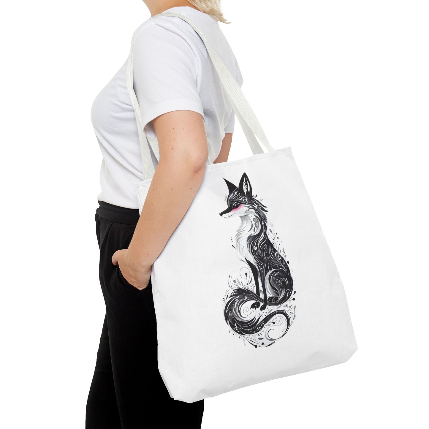 Mystic Black Fox Tote Bag