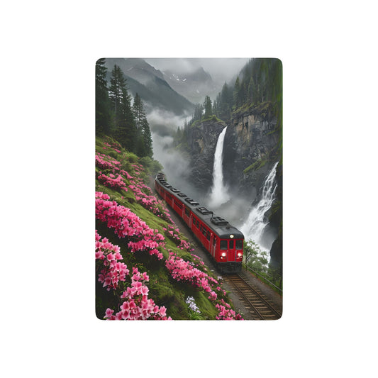 Train In Valley Playing Cards