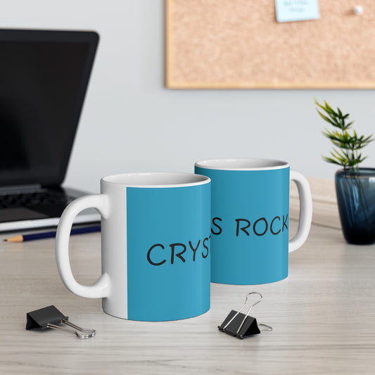 Crystal's Rock Ceramic Mug, Coffee Cup