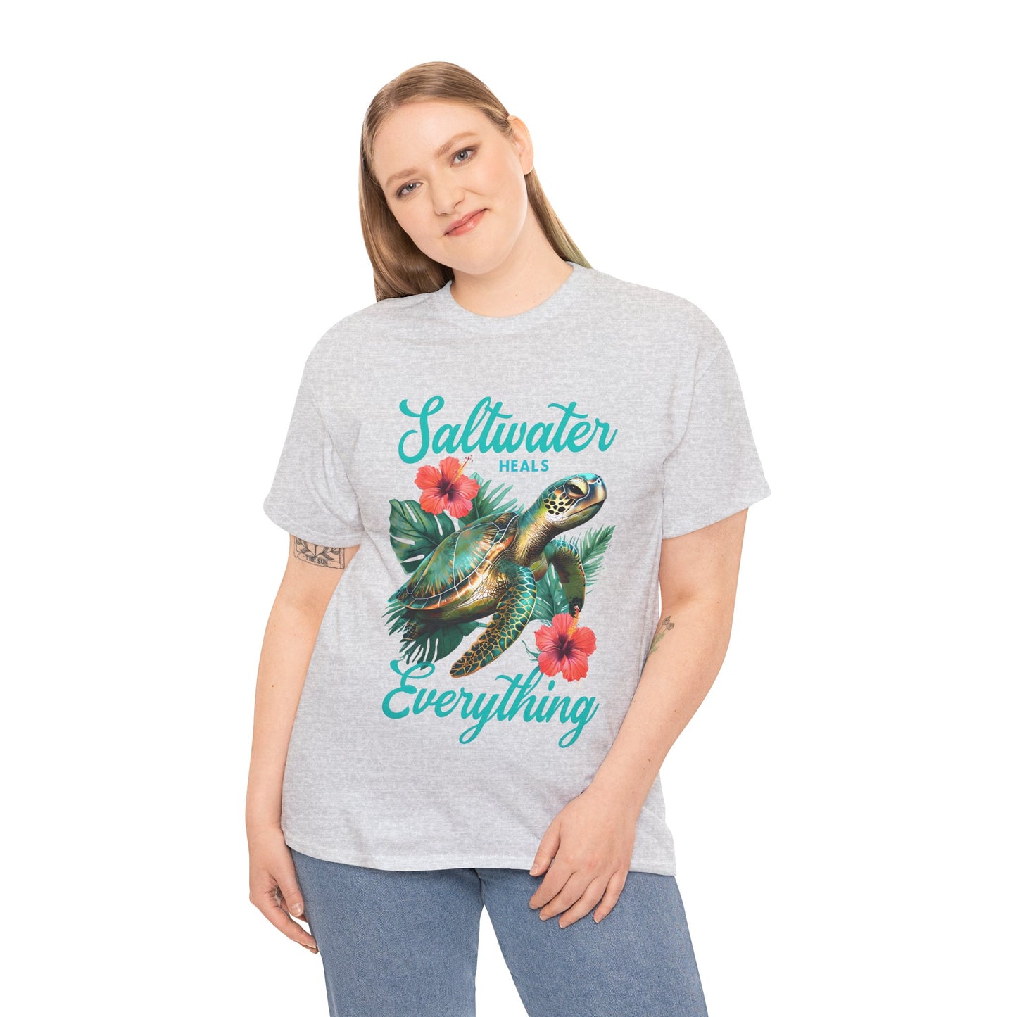 Sally's Saltwater Heals Everything Adult Shirt