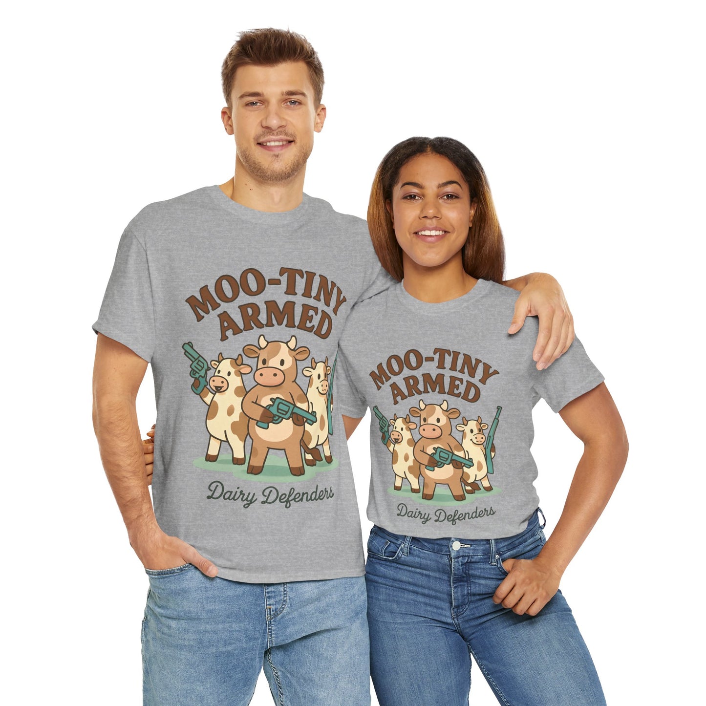 Mason's Moo-tiny Armed Dairy Defenders Adult Shirt