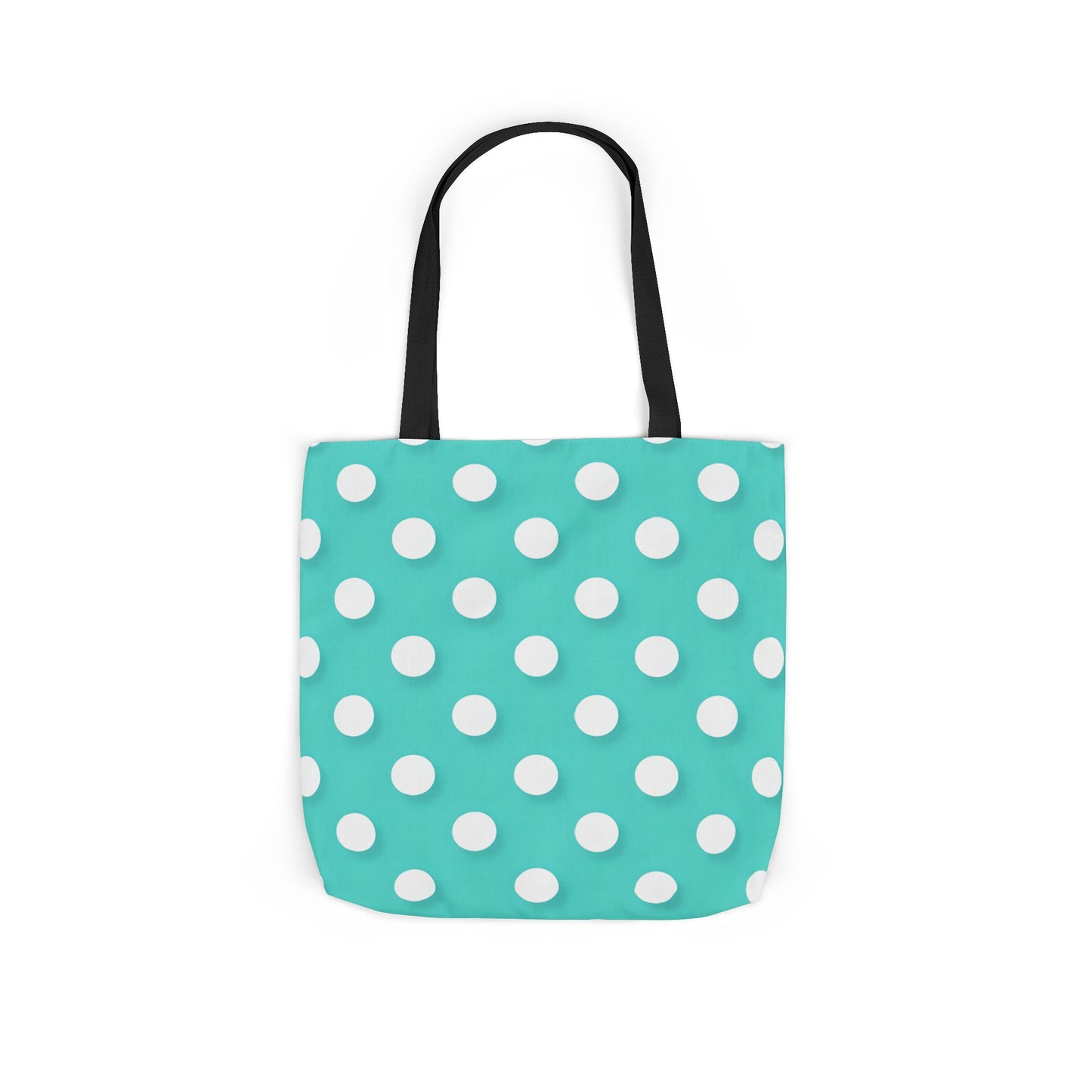 Albert's Aqua Polka Dot Tote Bag