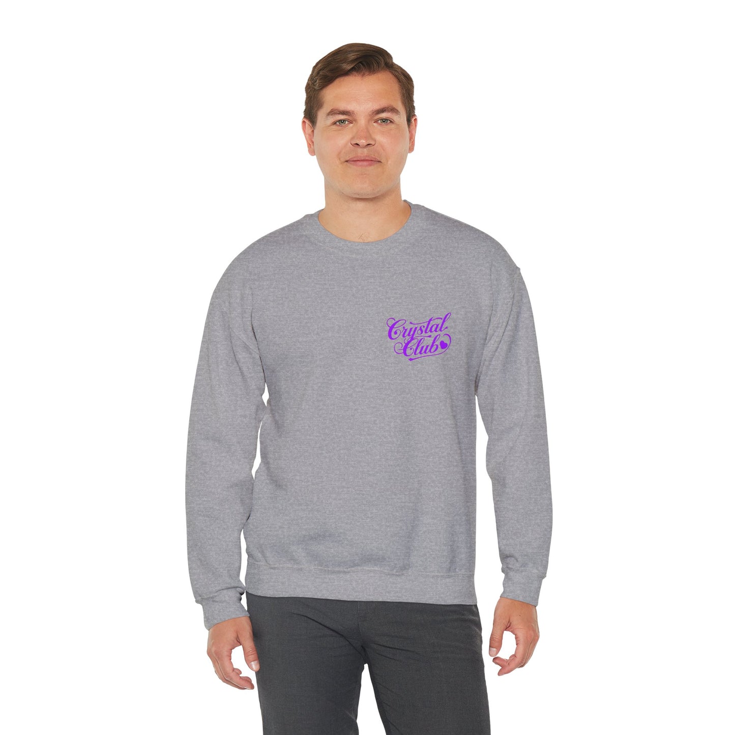 Purple Crystal Club Adult Sweatshirt - Crewneck