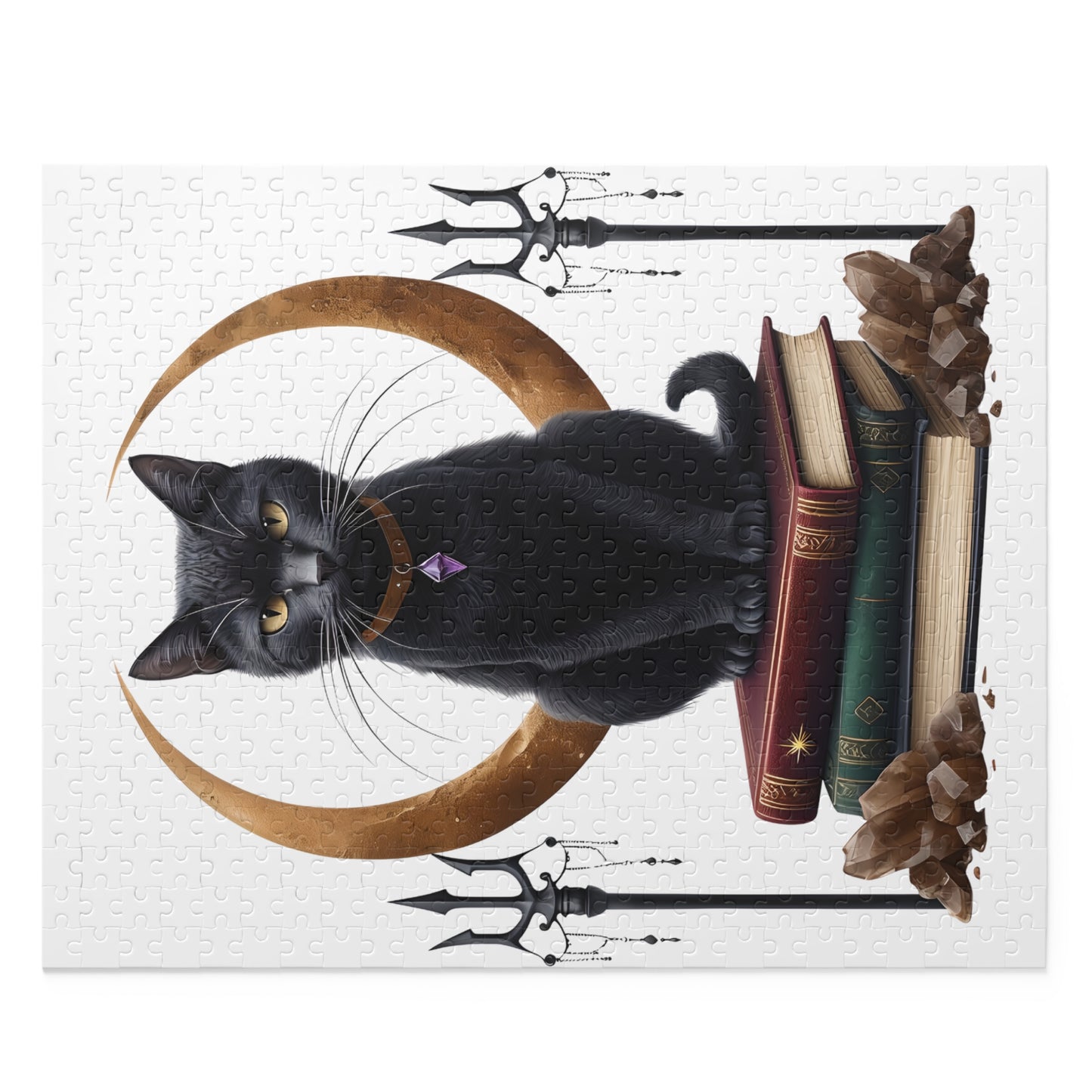 Mystic Black Cat 500 Piece Jigsaw Puzzle