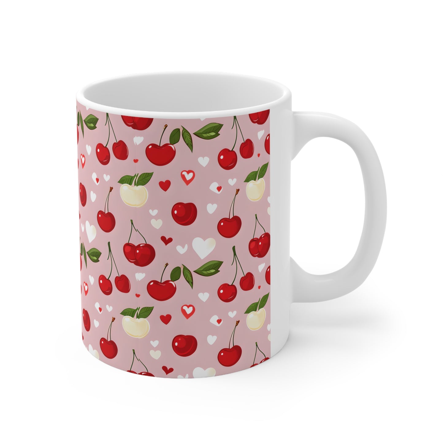 Charlie's Cherry Ceramic Mug, Coffee Cup