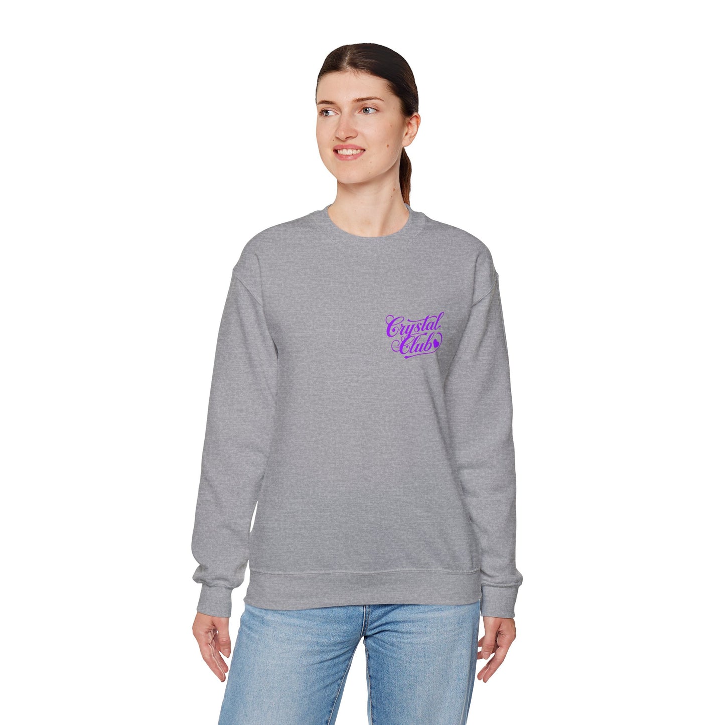 Purple Crystal Club Adult Sweatshirt - Crewneck
