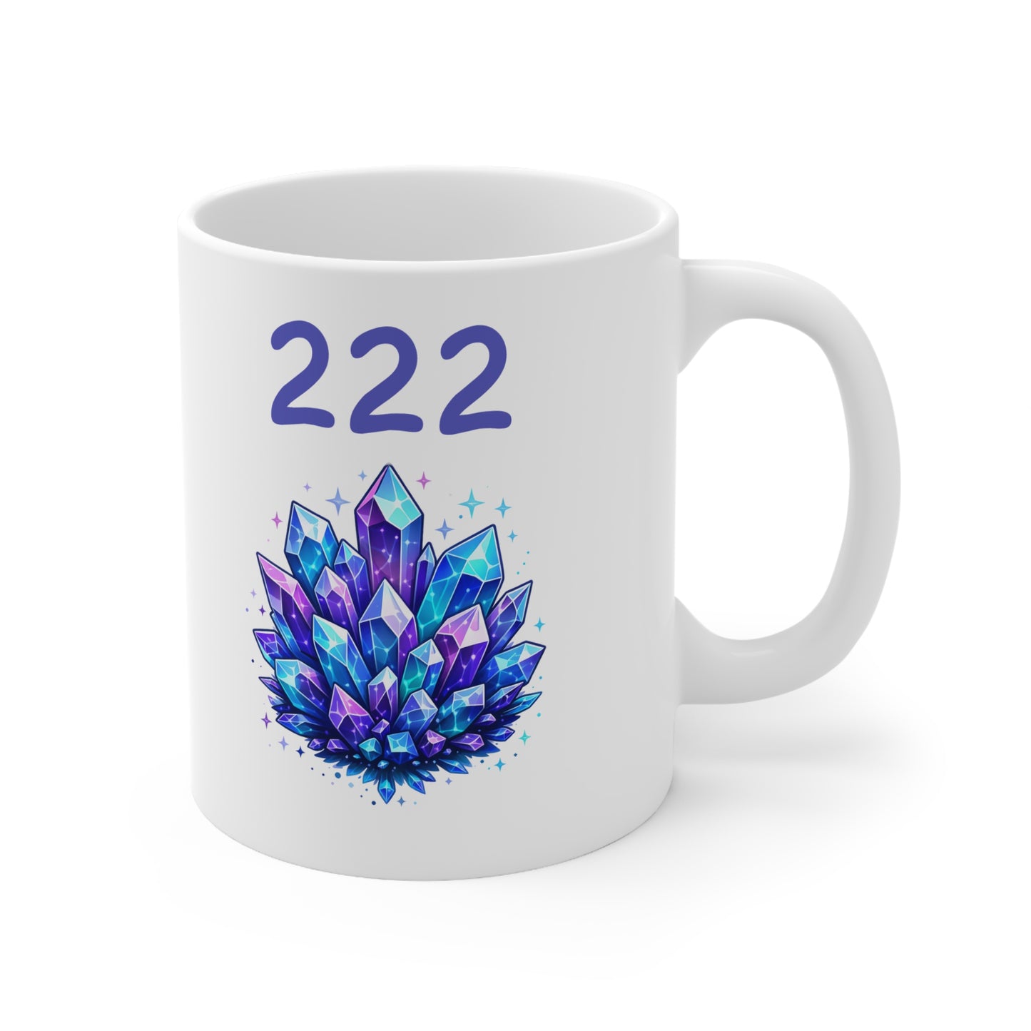 222 Crystal Ceramic Mug, Coffee Cup