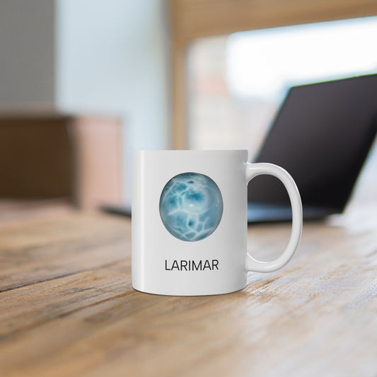 Larimar Crystal Collection Ceramic Mug, Coffee Cup