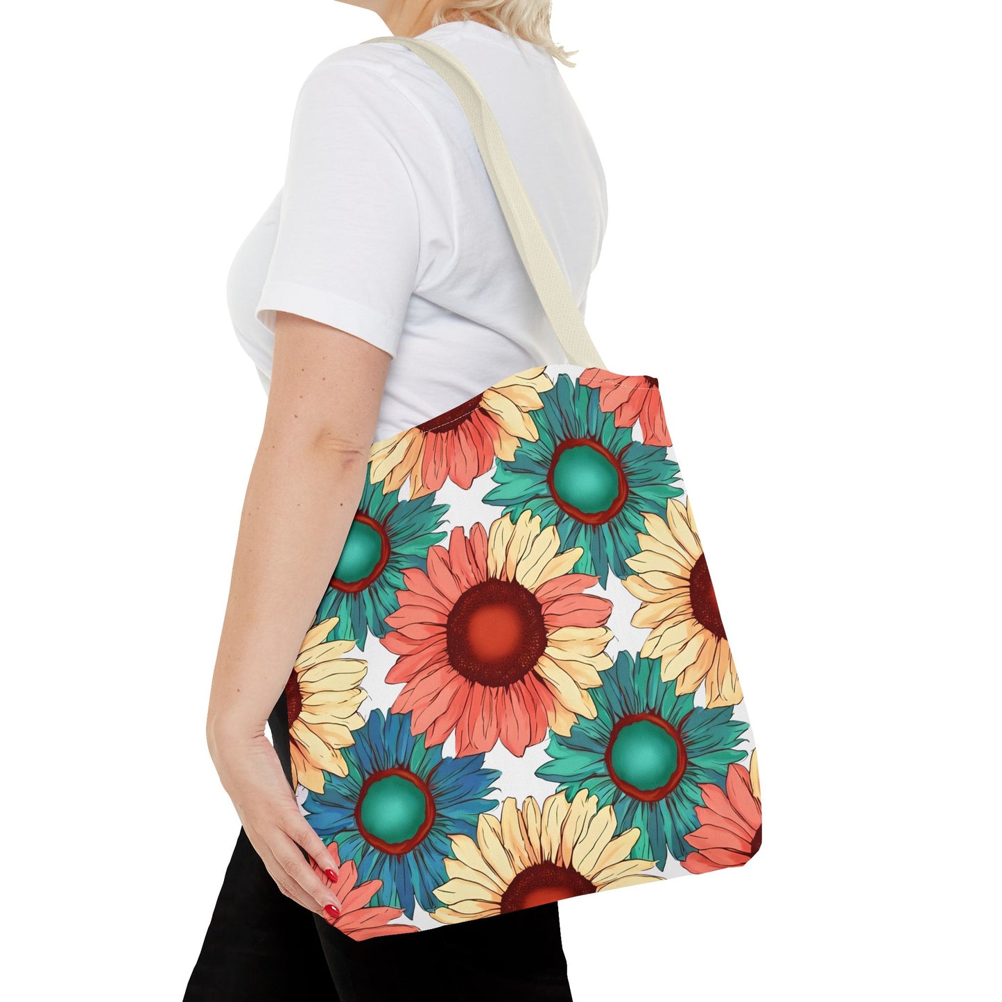 Coco's Colorful Sunflower Tote Bag