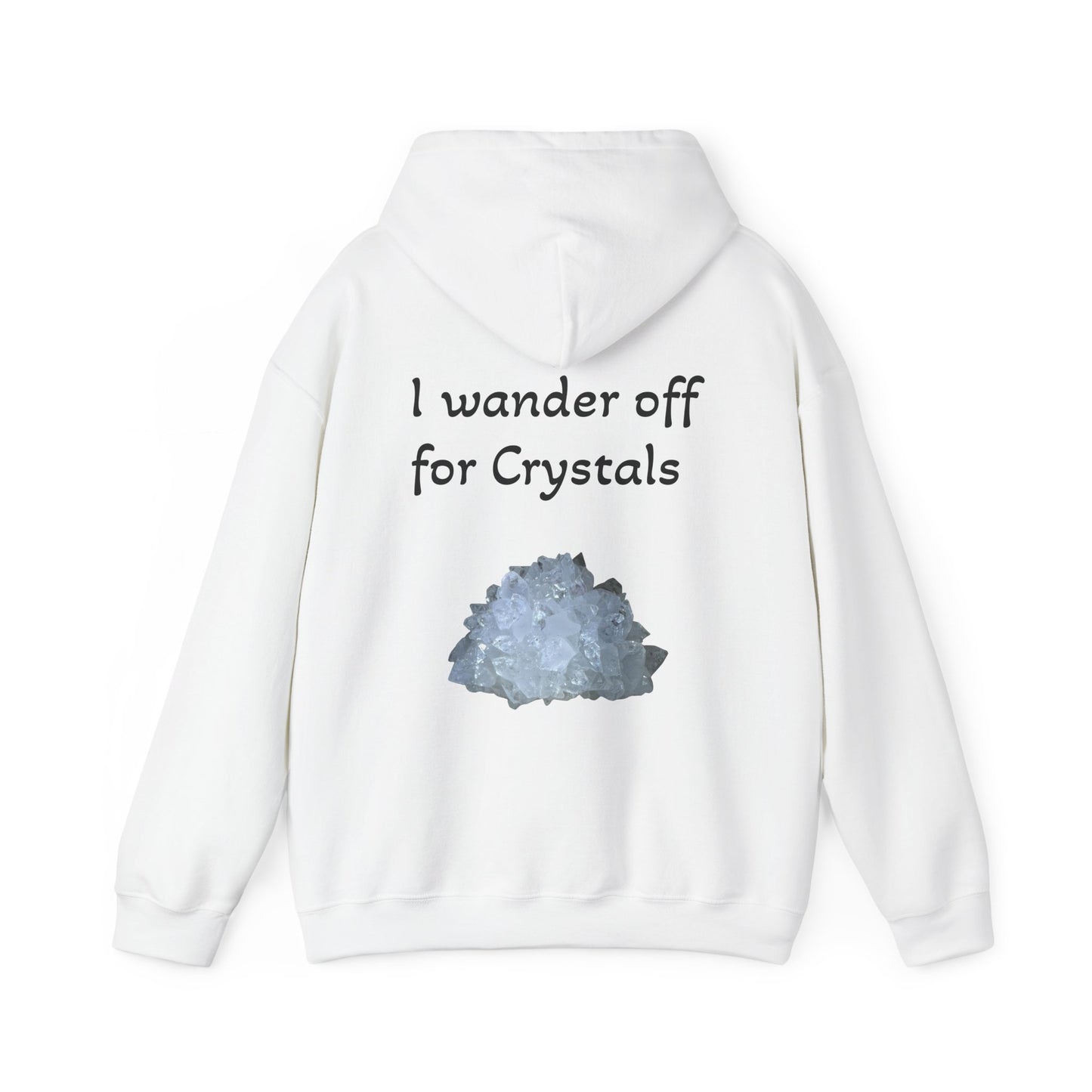 Savanna's  "Sparkle Alert: I wander off for Crystals" Adult Sweatshirt - Hooded