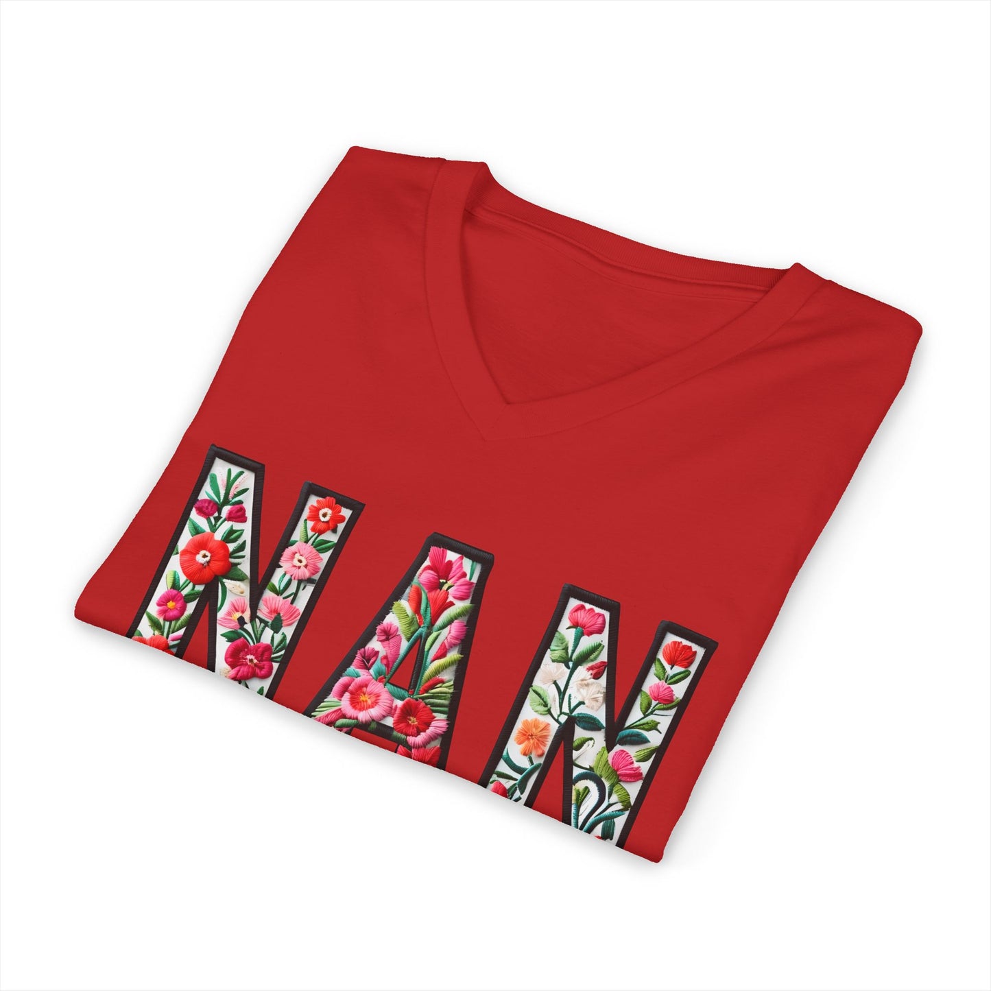 Nadia's Nan V-Neck Adult Shirt