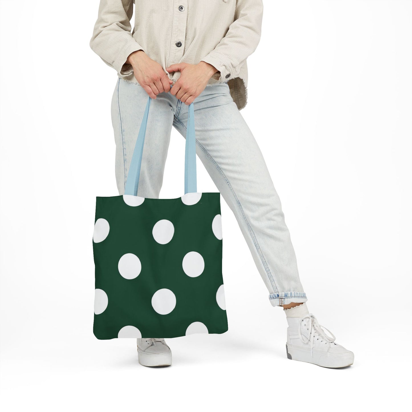 Gretel's Green Polka Dot Tote Bag