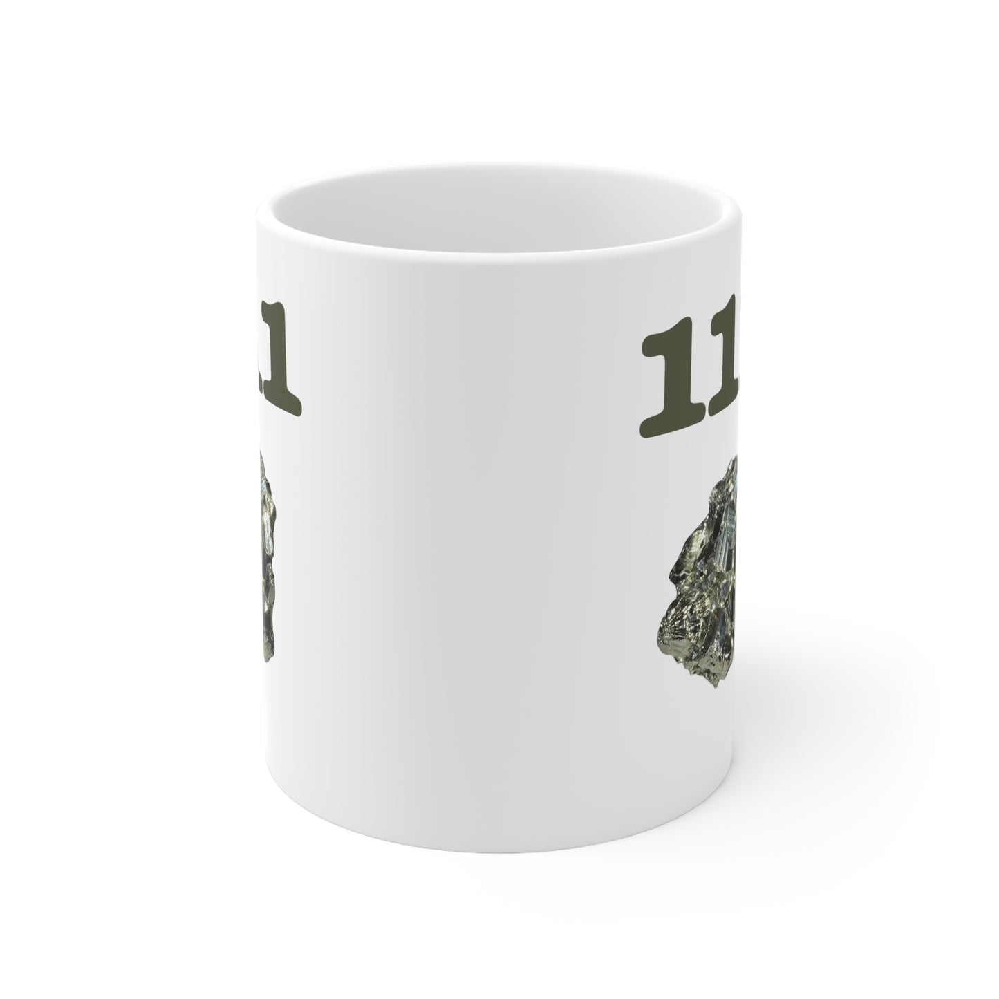 111 Pyrite Ceramic Mug, Coffee Cup