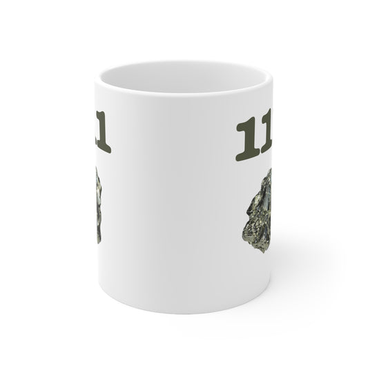 111 Pyrite Ceramic Mug, Coffee Cup