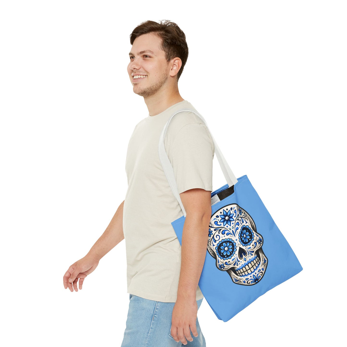 Brenda's Blue Sugar Skull Tote Bag