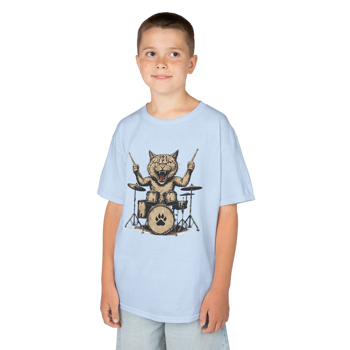 Dave's Drummer Cat Youth Top