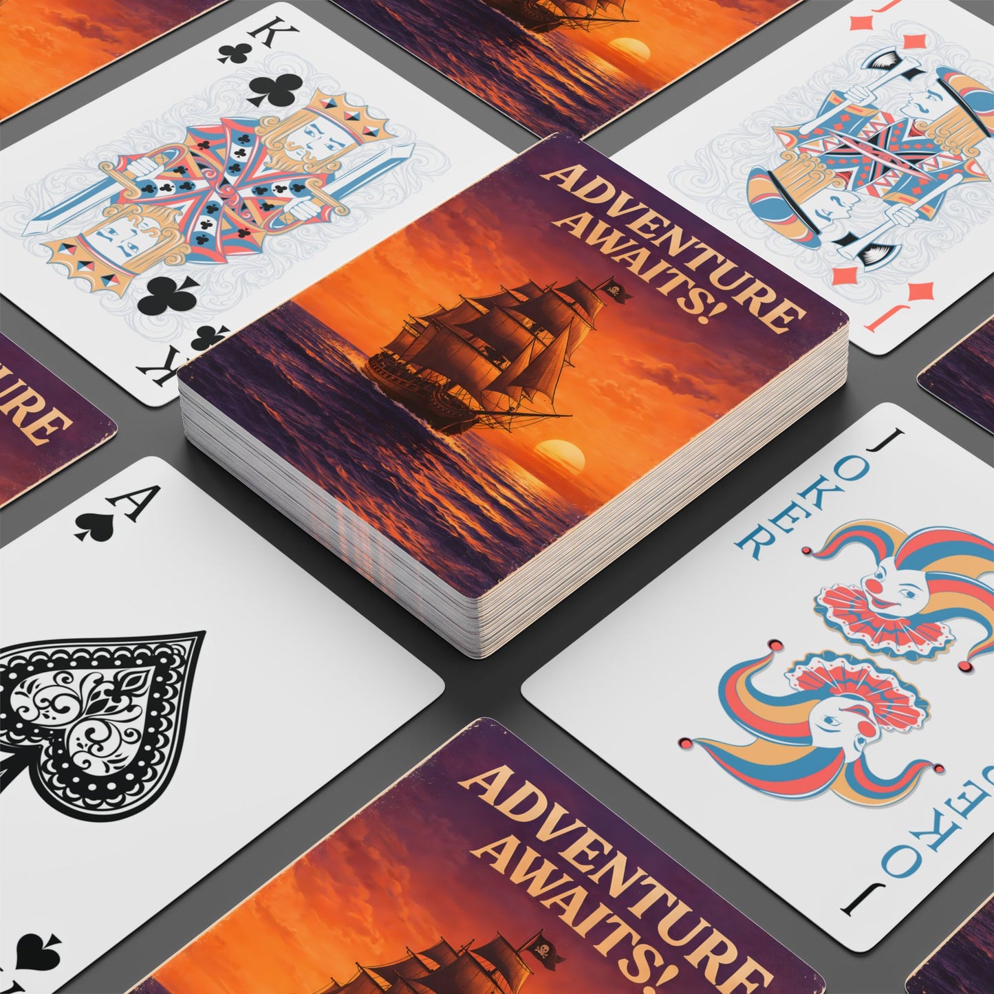 Adventure Awaits Pirate Ship Playing Cards