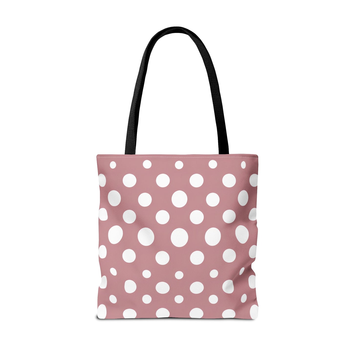 Chic Pink Polka Dot Tote Bag