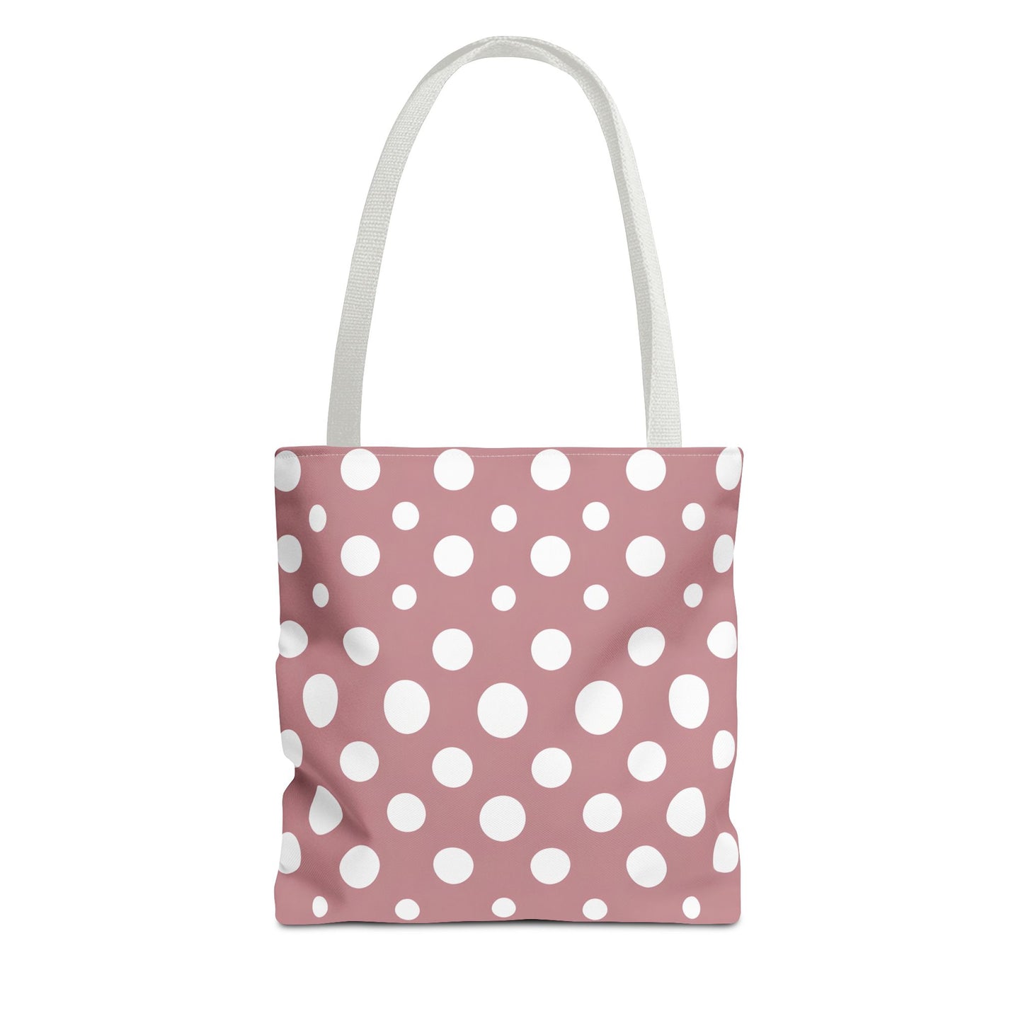 Chic Pink Polka Dot Tote Bag
