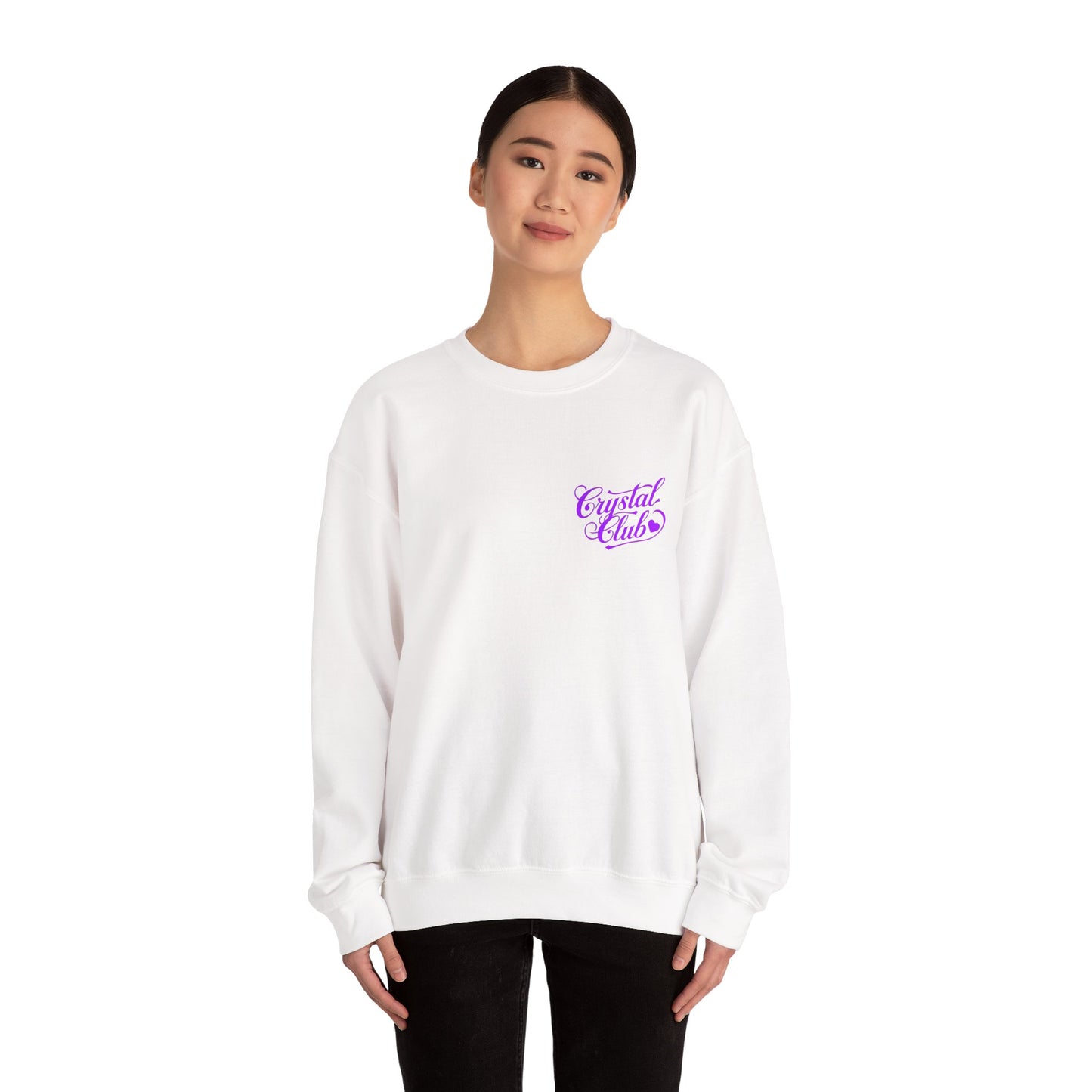 Purple Crystal Club Adult Sweatshirt - Crewneck