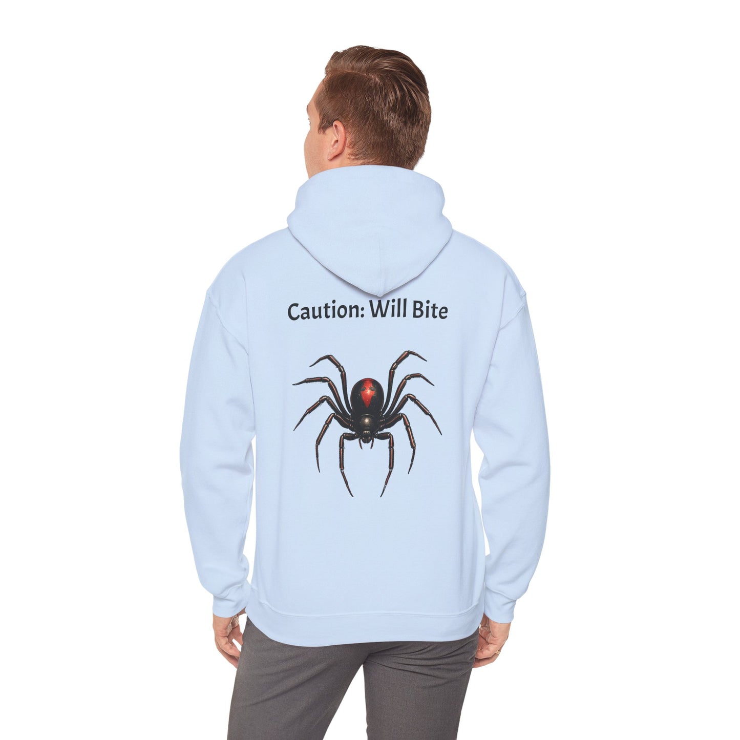 Casper's Caution: Will Bite Adult Sweatshirt - Hooded