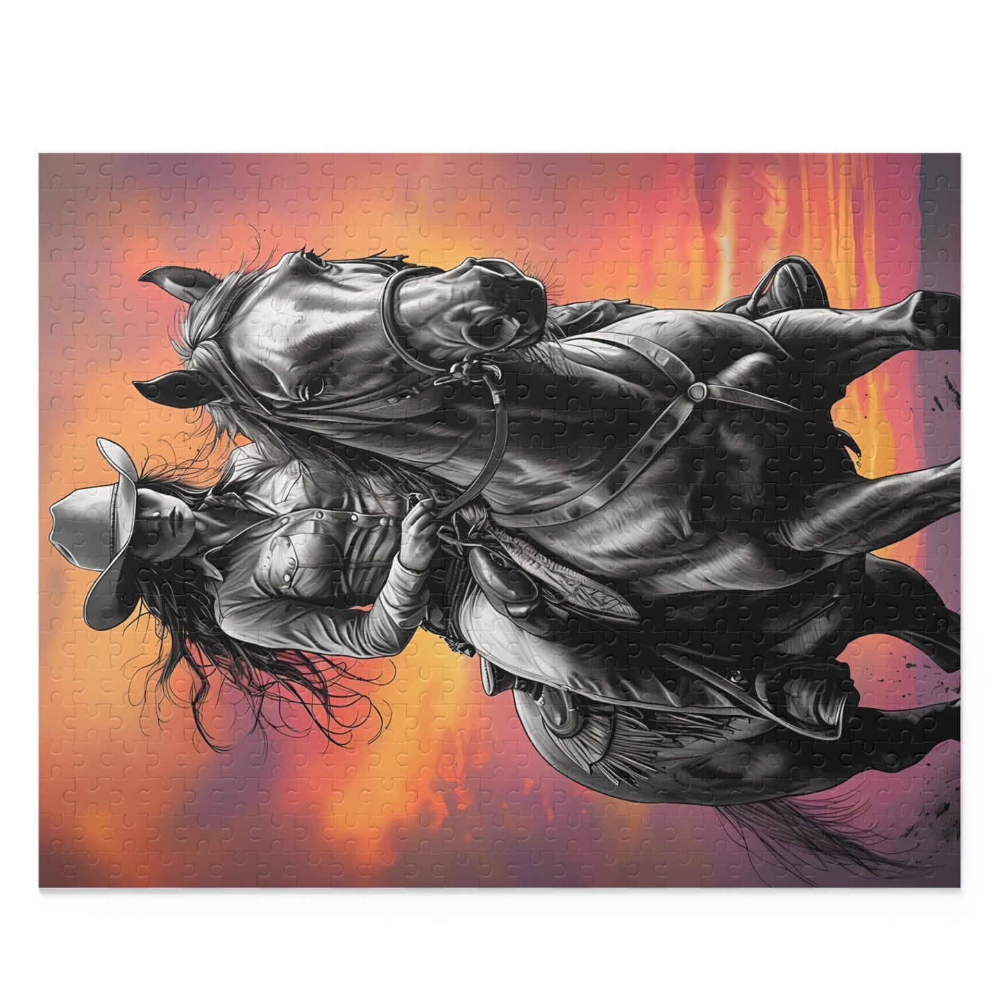 Western Cowgirl 500 Piece Jigsaw Puzzle