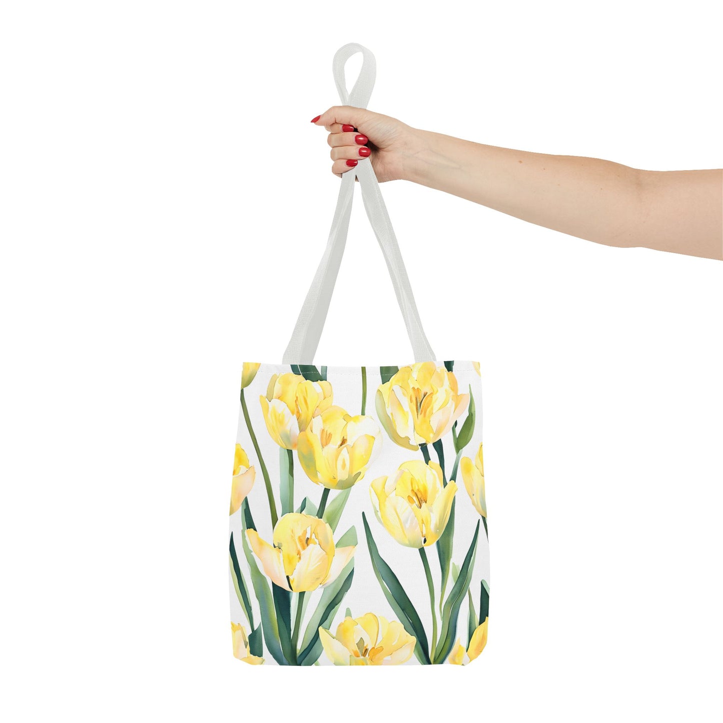 Yetta's Yellow Tulip Floral Tote Bag