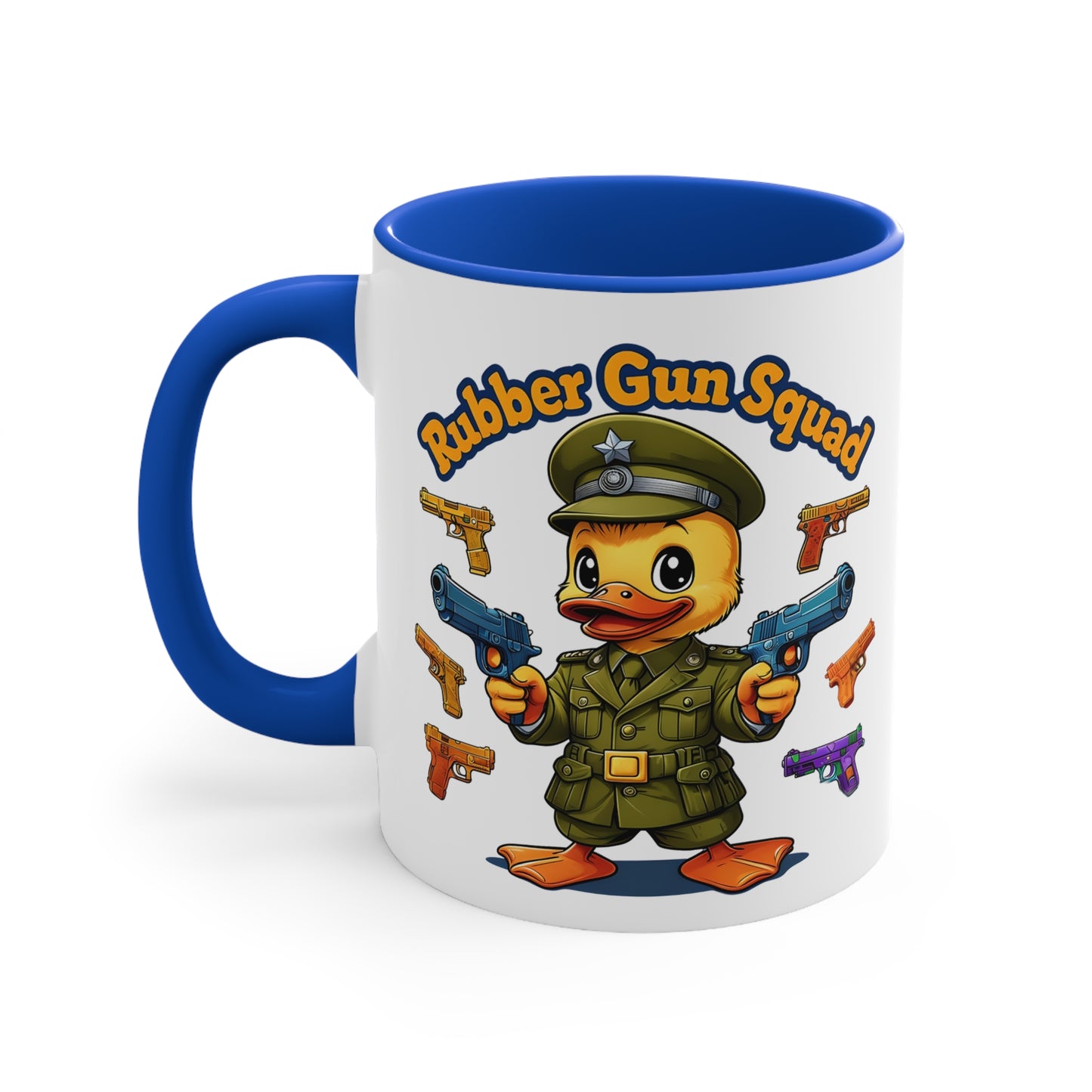 Forest's Rubber Gun Squad Ceramic Mug, Coffee Cup