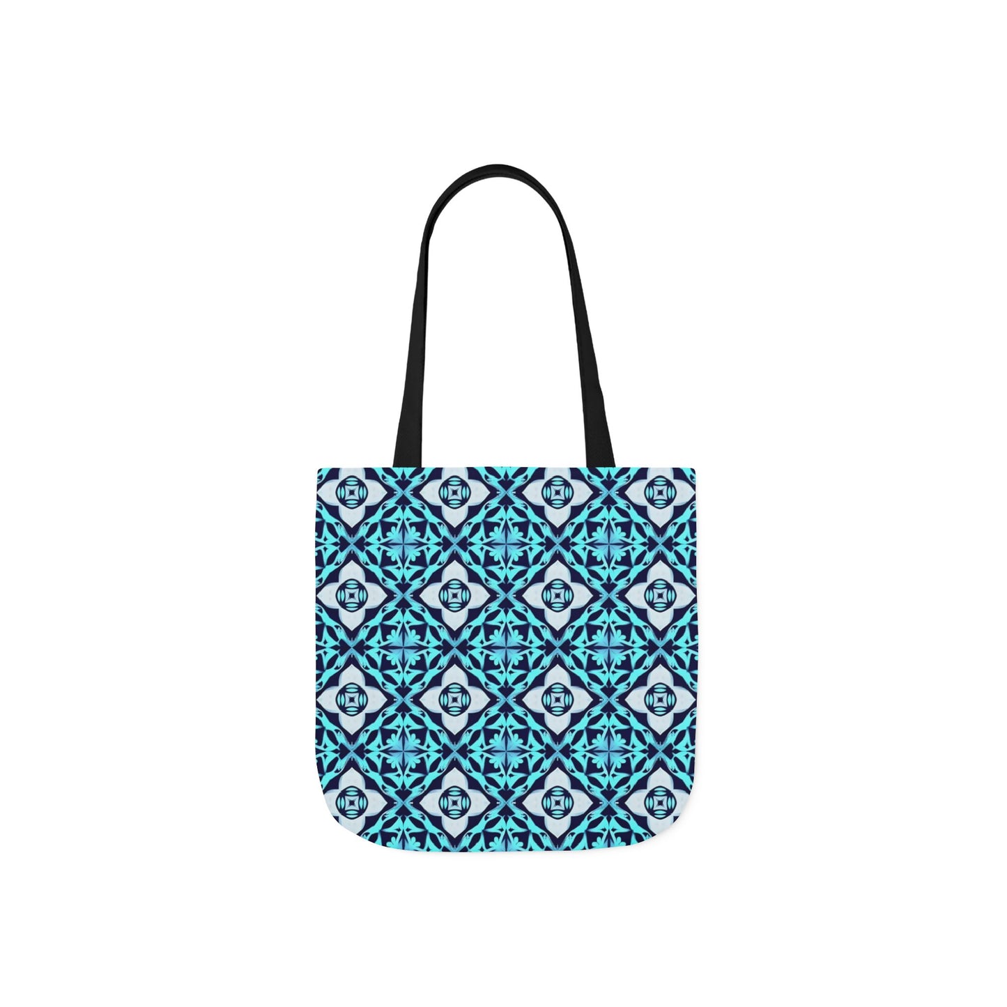 Gaia's Blue Geometric Tote Bag