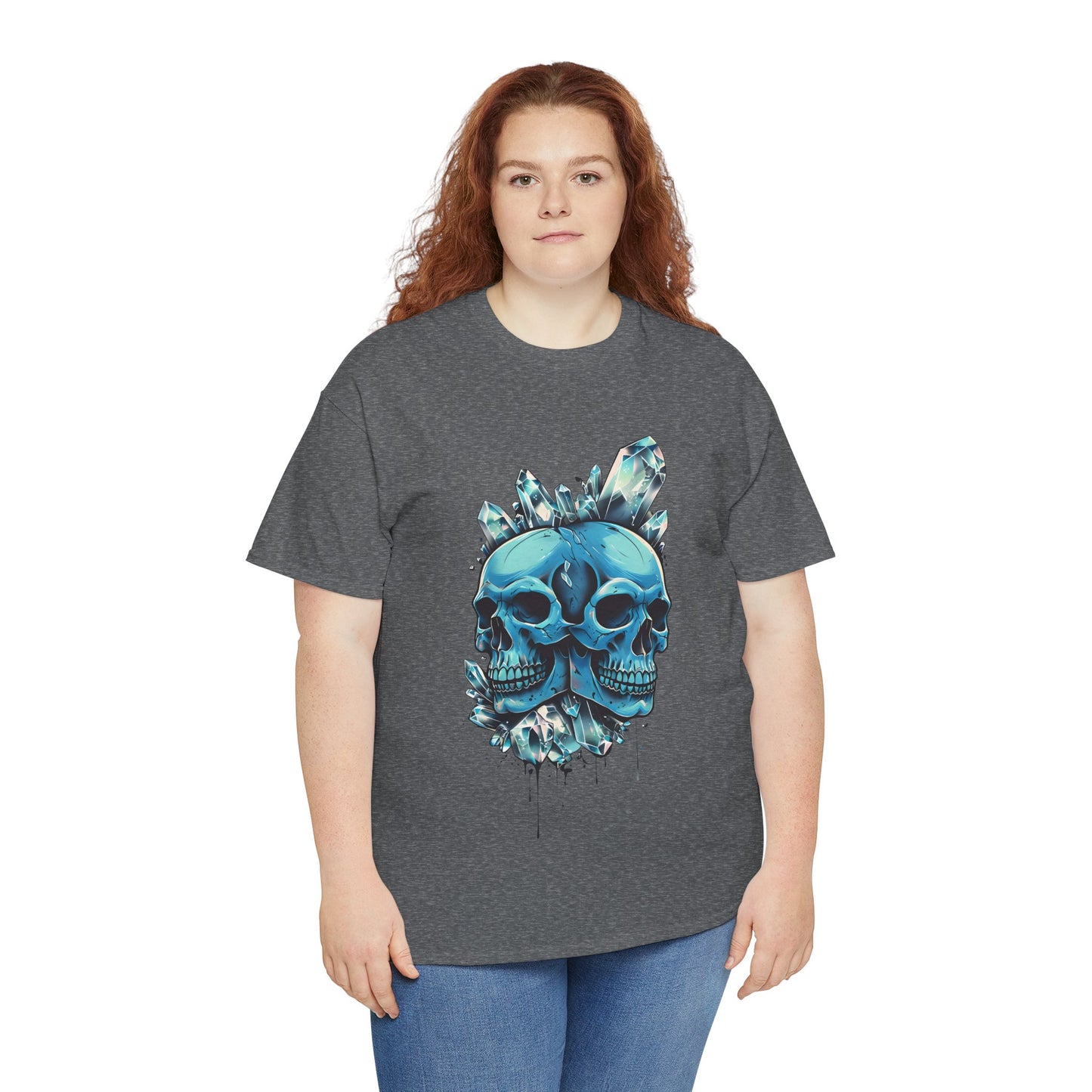 Buzz's Blue Double Skull Adult Shirt