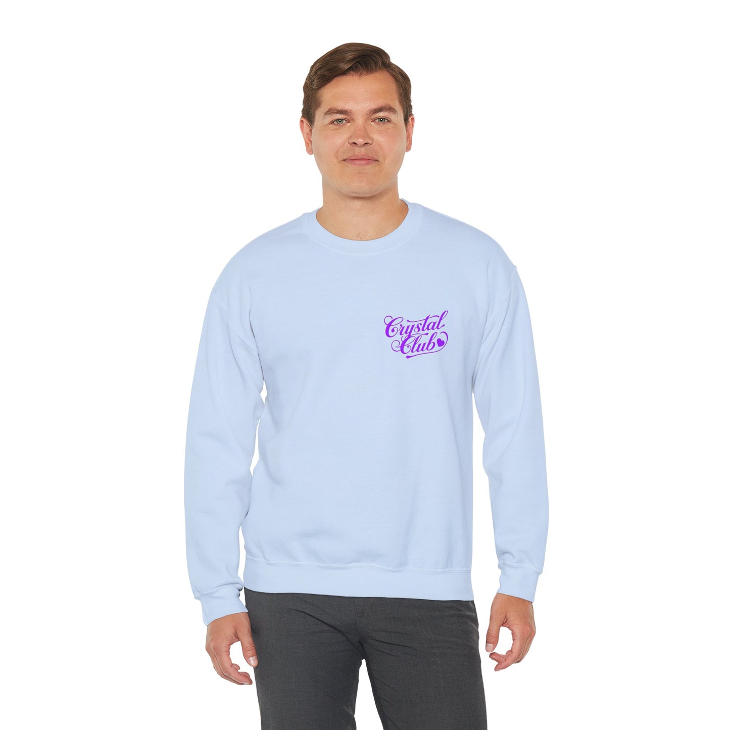 Purple Crystal Club Adult Sweatshirt - Crewneck
