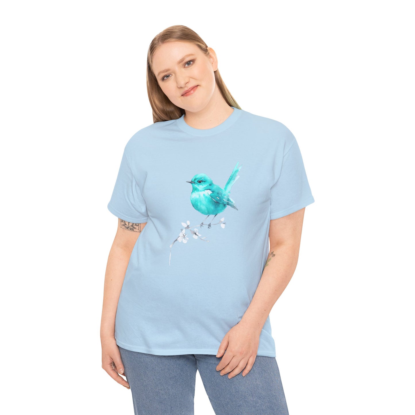 Tommy's Turquoise Bird Adult Shirt