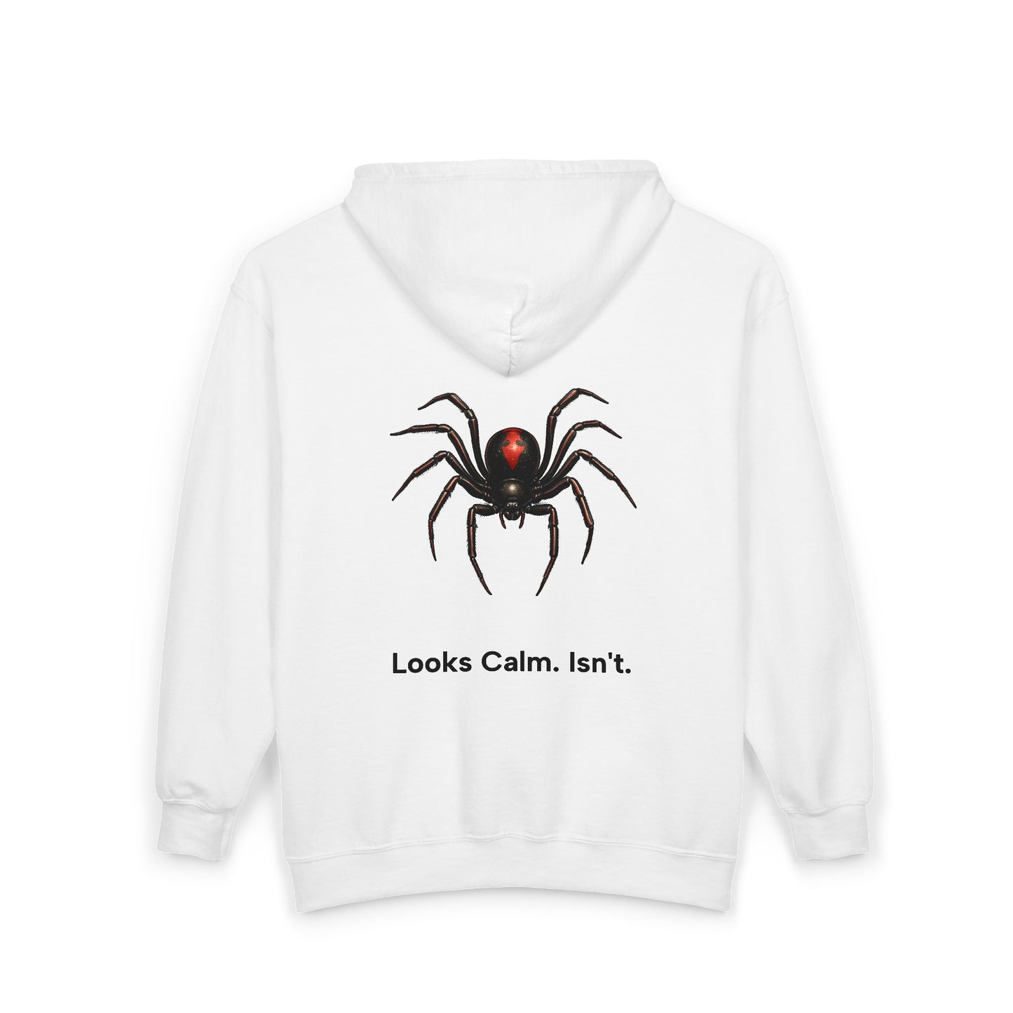 Looks Calm. Isn't. Adult Full Zip Sweatshirt - Hooded