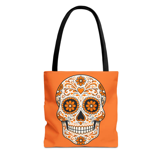 Odin's Orange Sugar Skull Tote Bag
