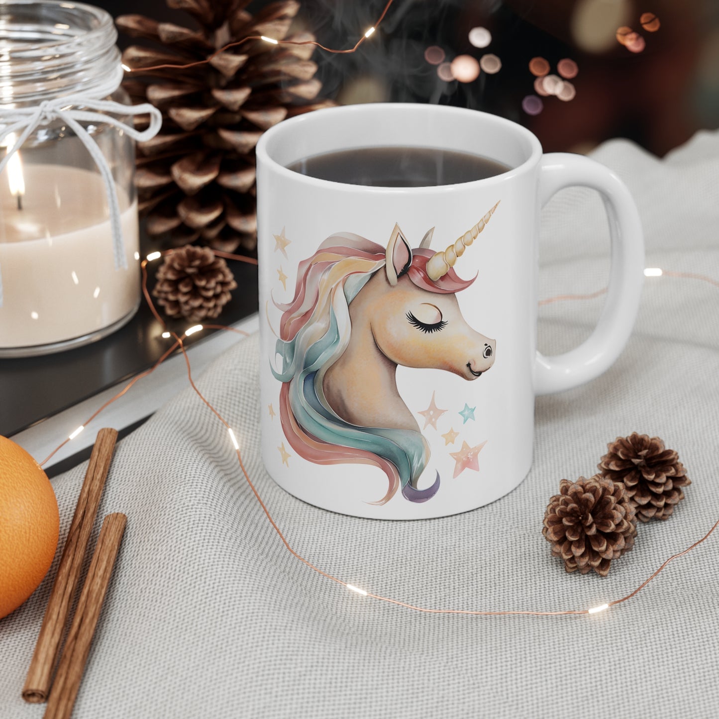 Mary's Magical Unicorn Ceramic Mug, Coffee Cup