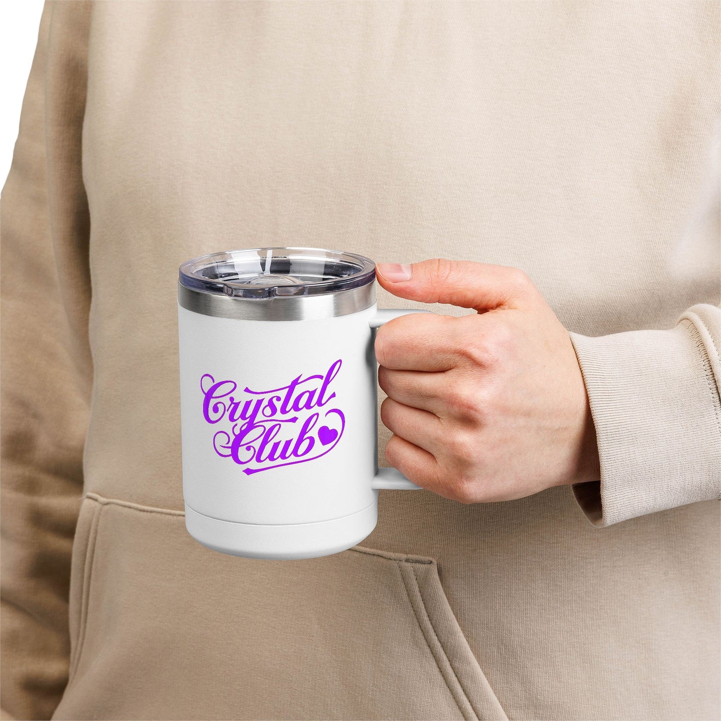 Purple Crystal Club Coffee Mug Tumbler