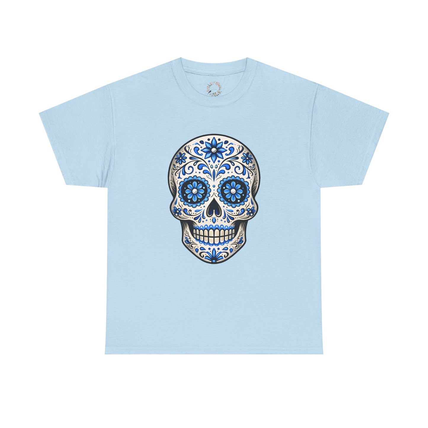 Bea's Blue Sugar Skull Adult Shirt