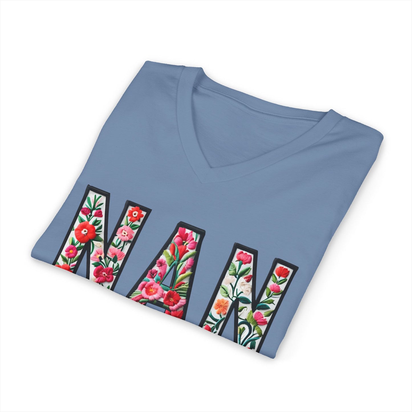 Nadia's Nan V-Neck Adult Shirt