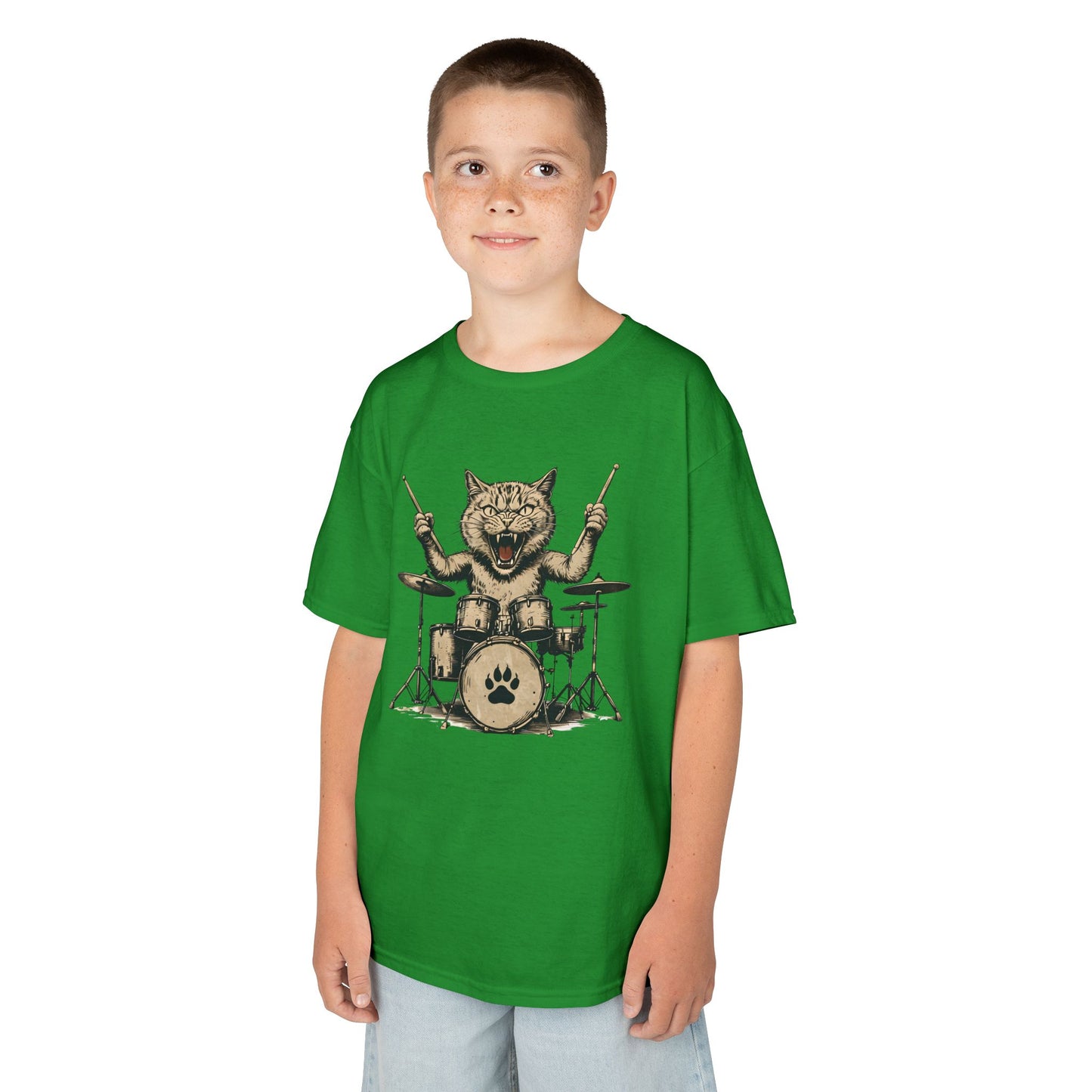 Dave's Drummer Cat Youth Top
