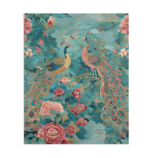 Peacock & Garden 500 Piece Jigsaw Puzzle