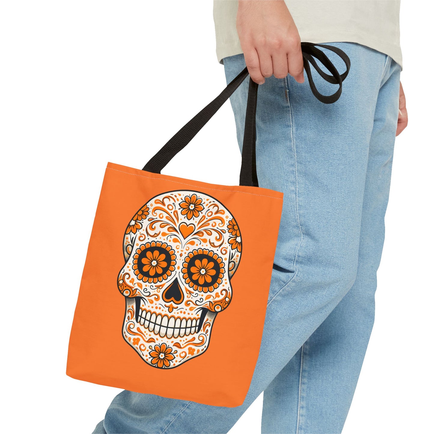 Odin's Orange Sugar Skull Tote Bag