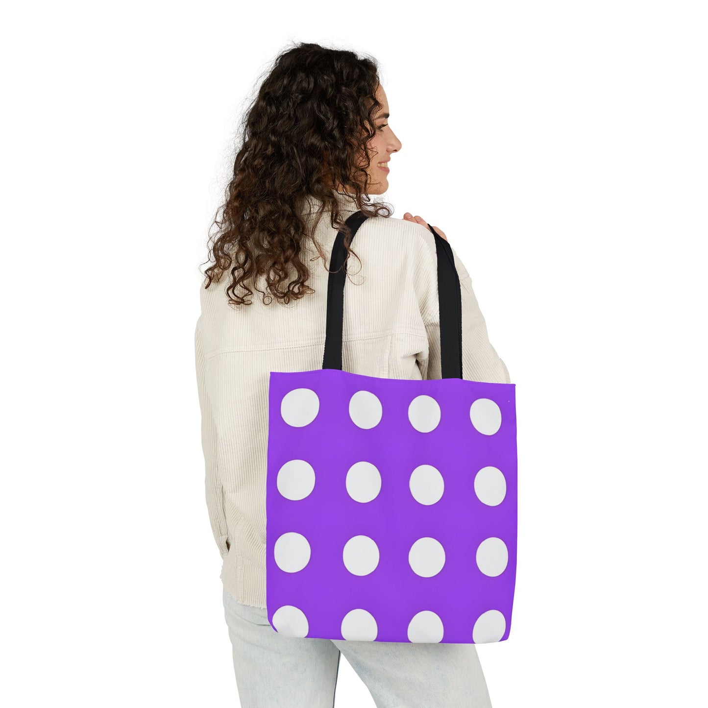Parker's Purple Polka Dot Tote Bag
