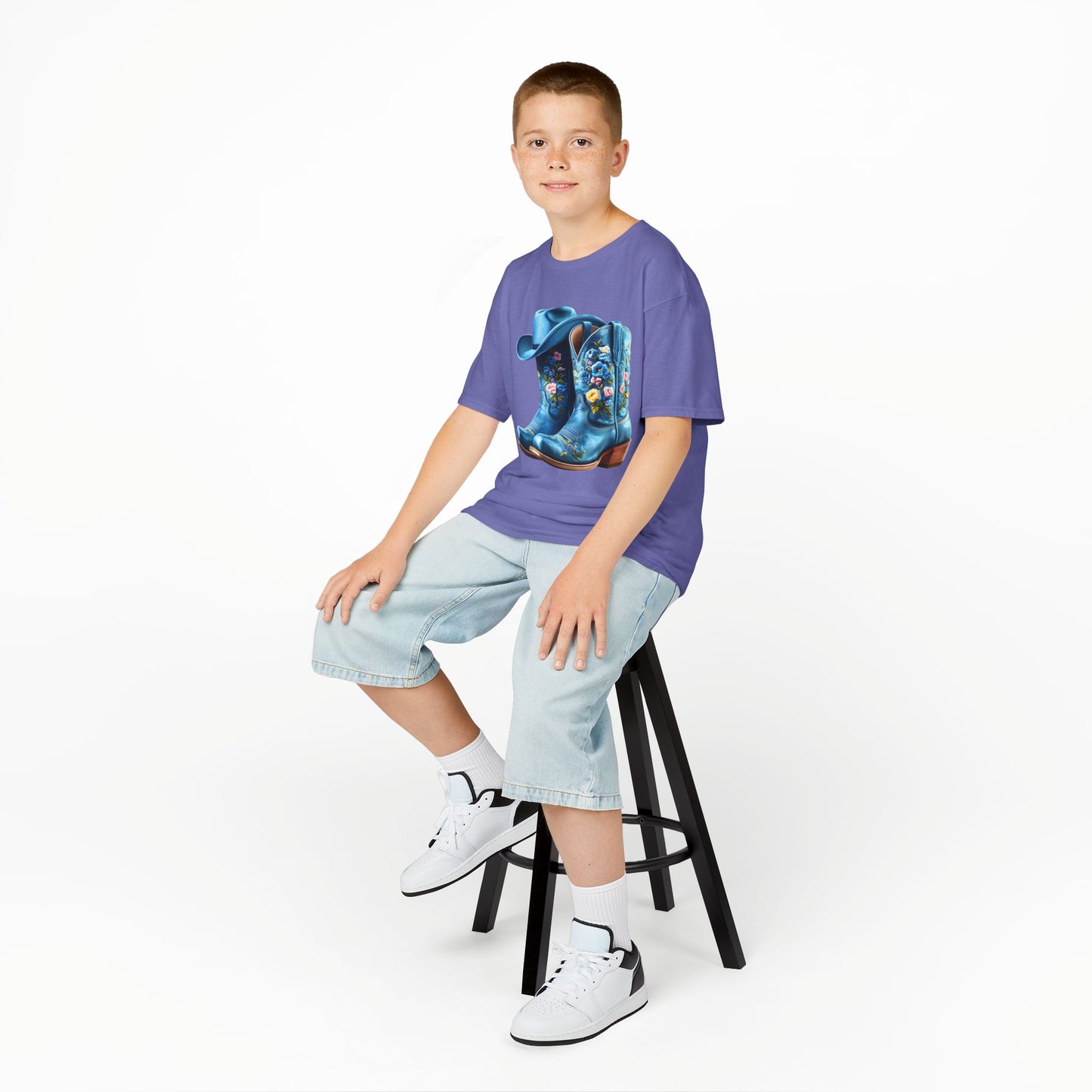 Kia's Cowboy Boots Youth Top
