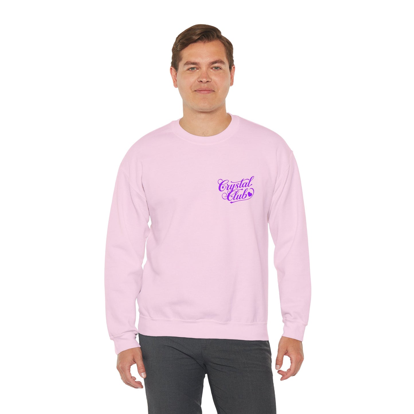 Purple Crystal Club Adult Sweatshirt - Crewneck