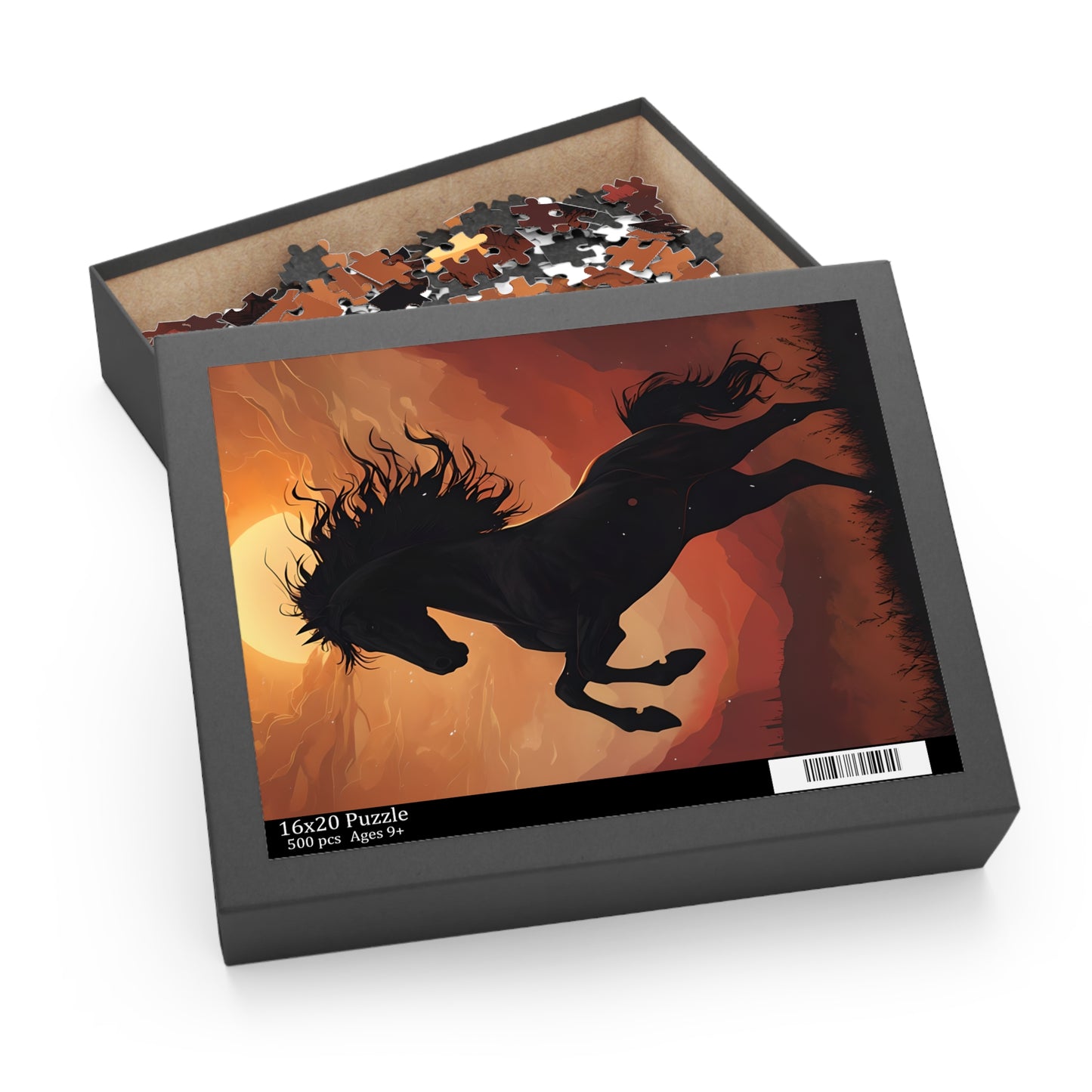Vintage Wildhorse 500 Piece Jigsaw Puzzle